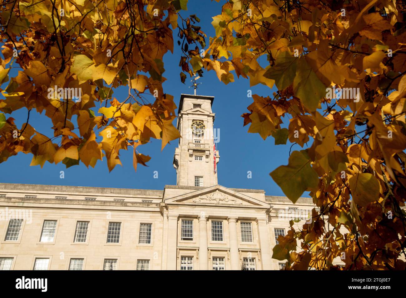 Herbst im Trent Building im Highfields University Park in Nottingham, Nottinghamshire England Großbritannien Stockfoto