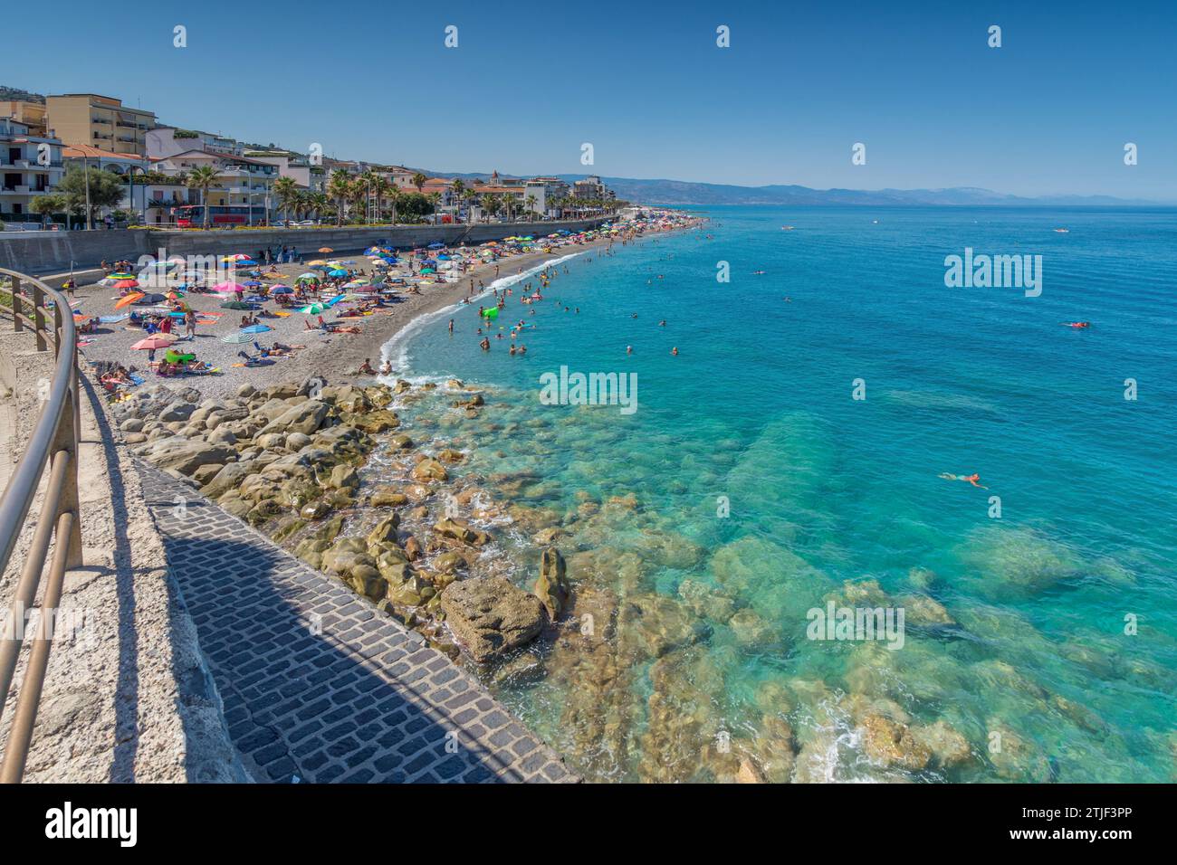 Capo d'Orlando Beach, Sizilien Stockfoto