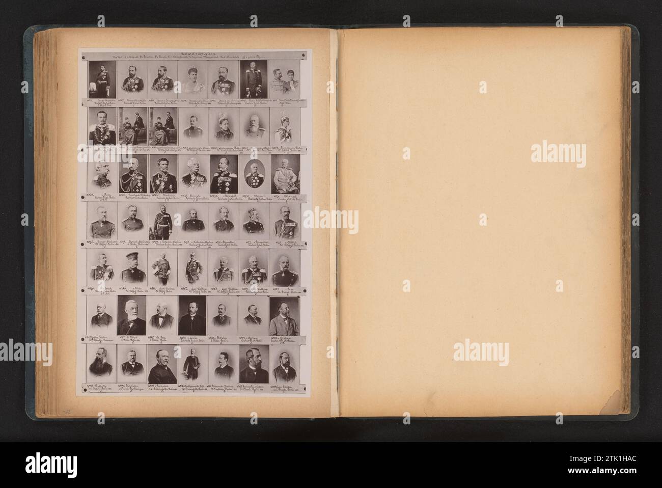 Porträts von Mitgliedern der deutschen Reichsfamilie Erche & Co., um