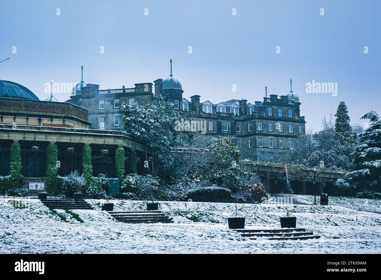 Wunderschöne Aufnahmen, die während des Winters in Harrogate aufgenommen wurden Stockfoto Wunderschöne Aufnahmen, die während des Winters in Harrogate aufgenommen wurden Stockfoto