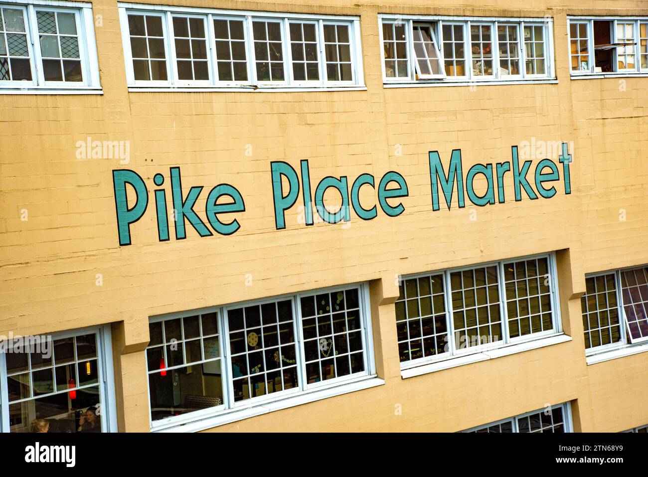 Pike Place Market im Herzen von Seattle, Washington Stockfoto