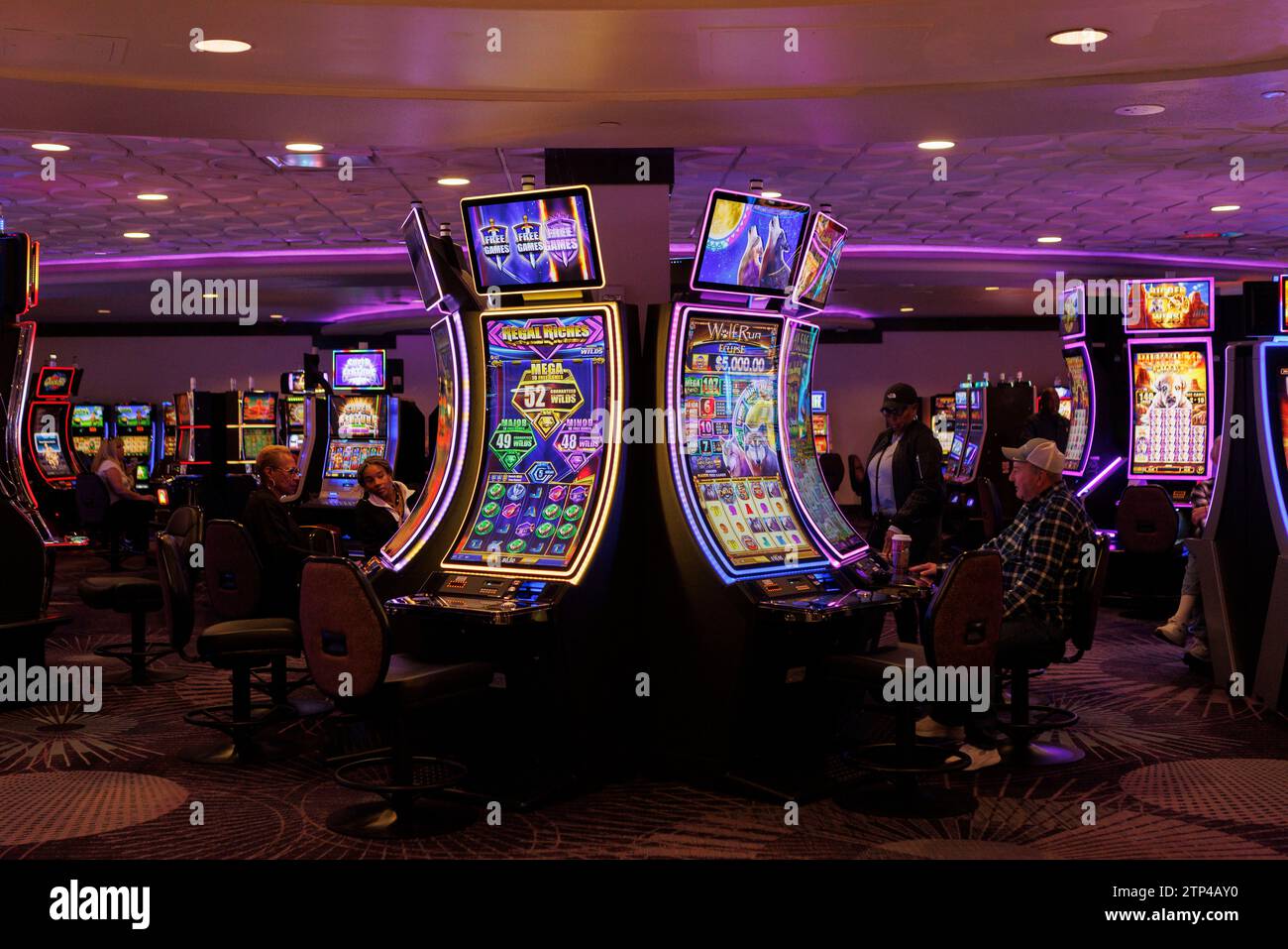 Allgemeine Ansicht eines Kasinos in Las Vegas, Nevada, USA. Bild aufgenommen am 11. Dezember 2023. © Belinda Jiao jiao.bilin@gmail.com 07598931257 https:/ Stockfoto