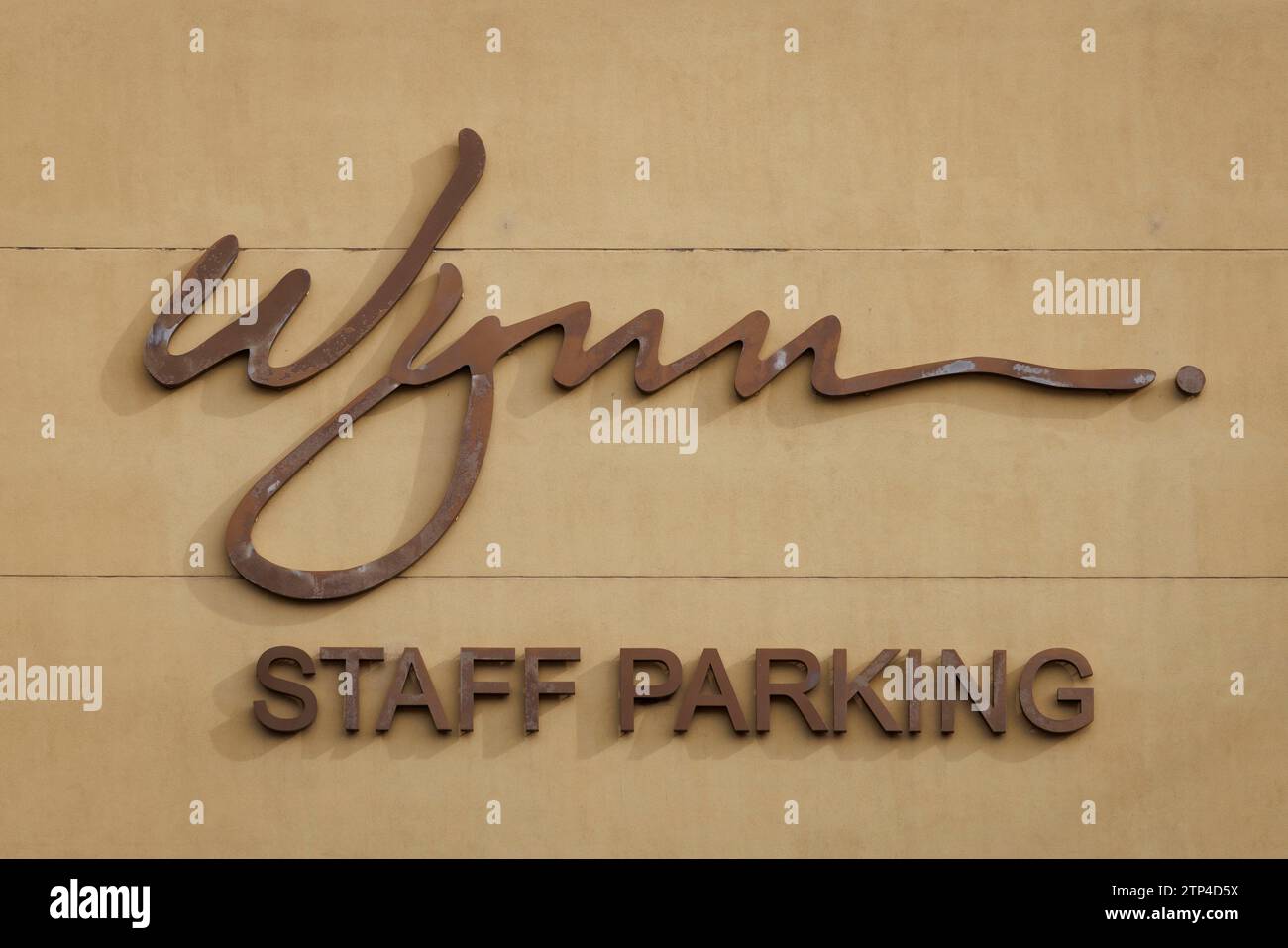 Allgemeine Ansicht des Parkplatzes des Wynn Resorts in Las Vegas, Nevada, USA. Bild aufgenommen am 11. Dezember 2023. © Belinda Jiao jiao.bilin@gmail.com 0 Stockfoto