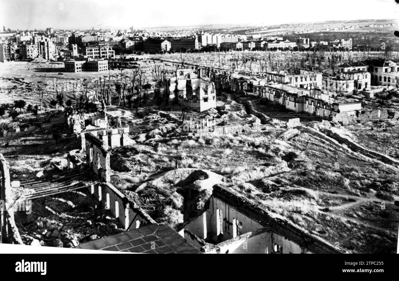 04/30/1939. Gräben am Ruber-Institut. Quelle: Album/Archivo ABC Stockfoto