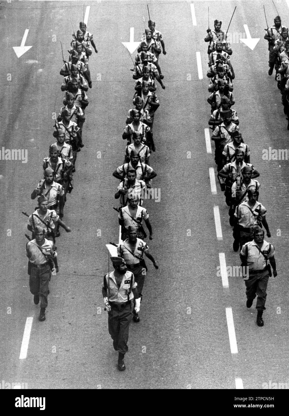 Die Legion bei der Siegesparade 1973. Quelle: Album / Archivo ABC / Teodoro Naranjo Domínguez Stockfoto