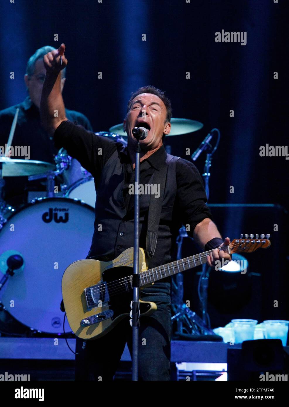 Madrid, 17.06.2012. Bruce Springsteen Konzert im Bernabéu. Foto: Ángel de Antonio. Archdc. Quelle: Album / Archivo ABC / Ángel de Antonio Stockfoto