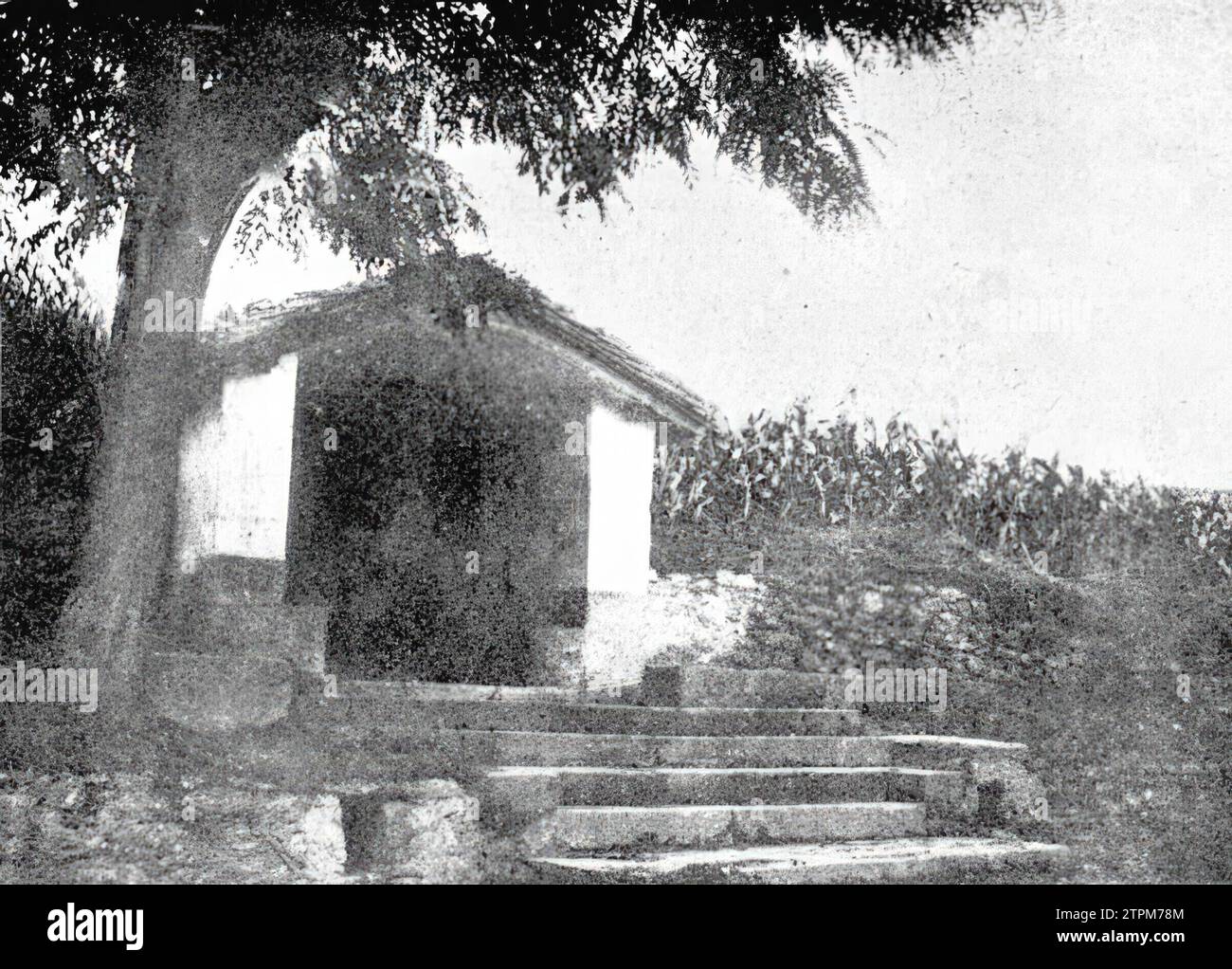 01/01/1900. HORIZONTAL - Eremitage der Hoffnung, wo Antonio Cánovas del Castillo die Messe hörte, bevor er ermordet wurde. Quelle: Album/Archivo ABC Stockfoto