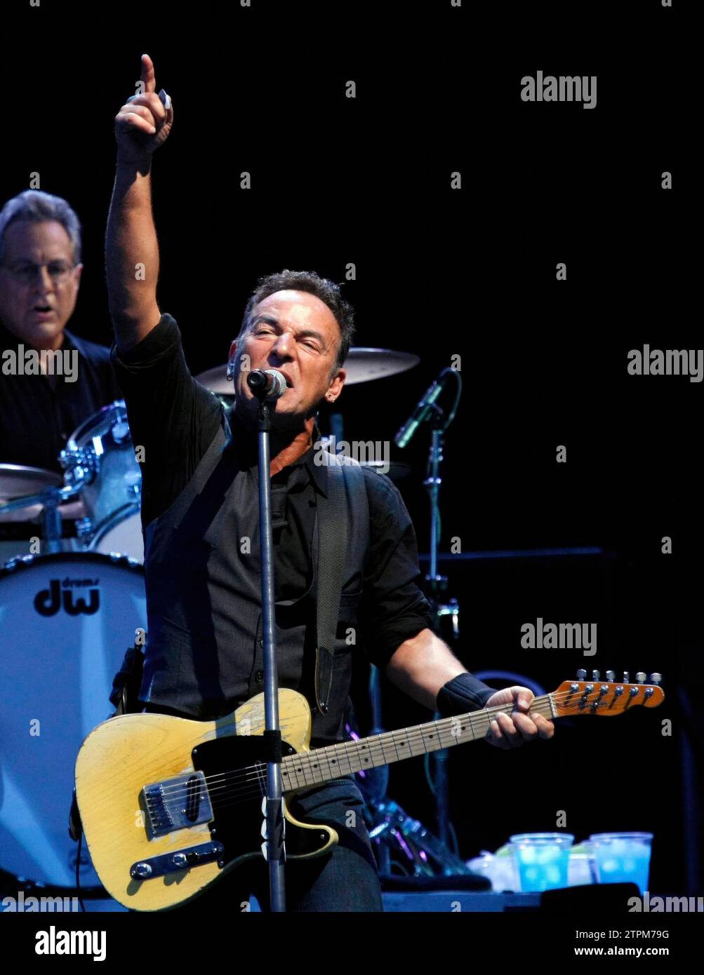 Madrid, 17.06.2012. Bruce Springsteen Konzert im Bernabéu. Foto: Ángel de Antonio. Archdc. Quelle: Album / Archivo ABC / Ángel de Antonio Stockfoto