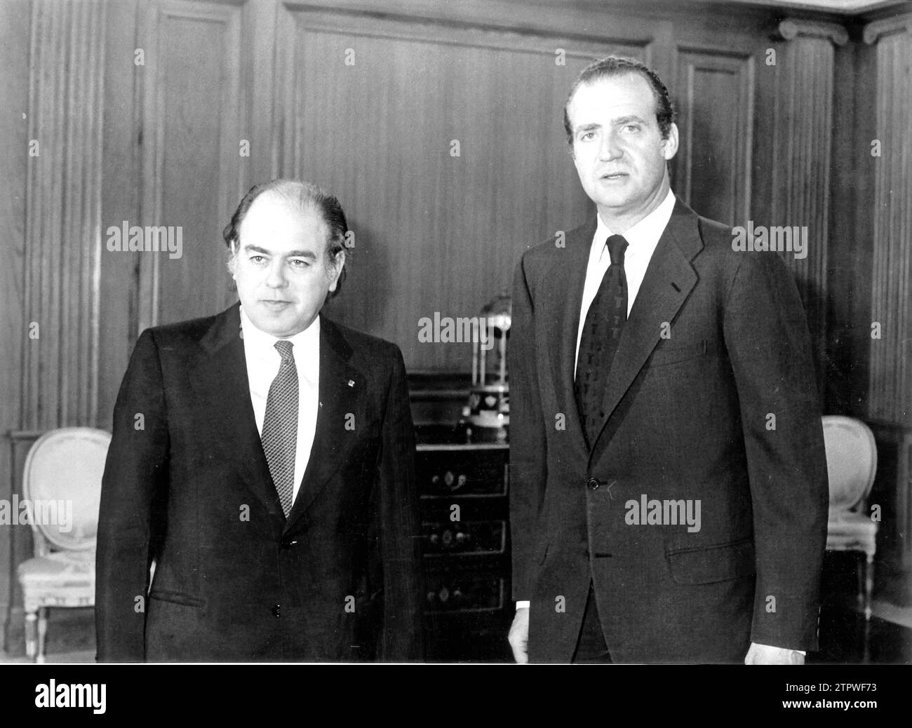 06/03/1980. Juan Carlos I und Jordi Pujol Soley. Quelle: Album / Archivo ABC / Manuel Sanz Bermejo Stockfoto