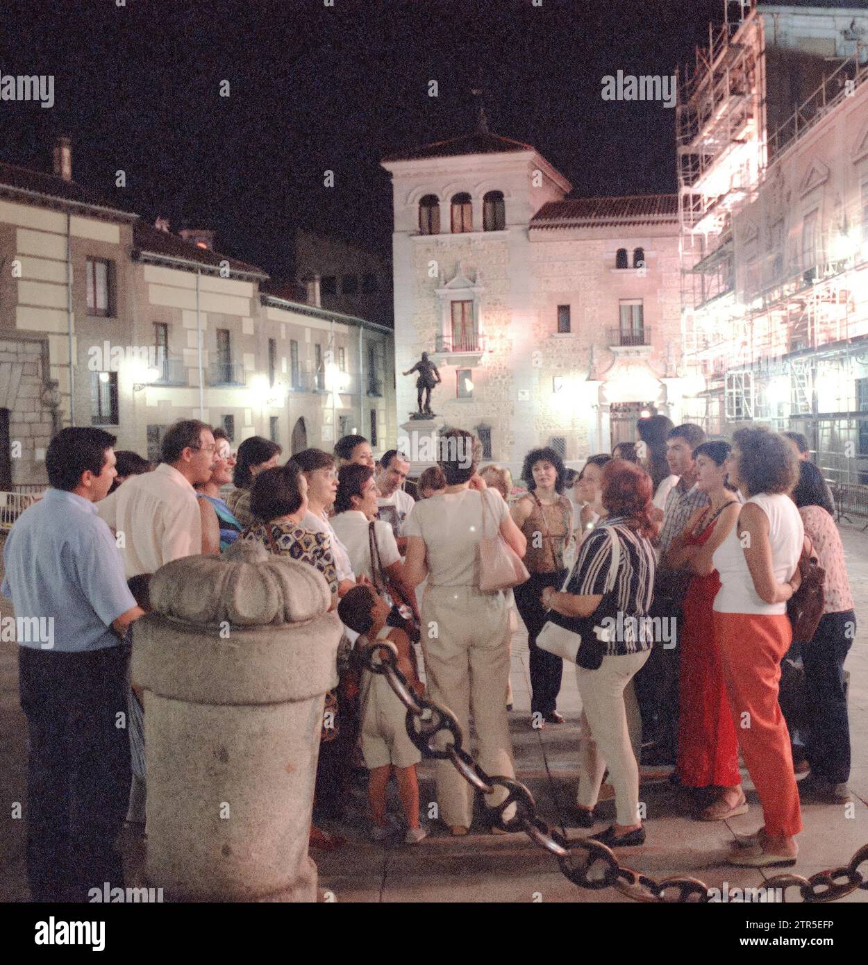 07/27/2001. Madrid 7-28-01 Nachtwanderung, 'die Legenden des alten Madrid'. Foto: Juan Piedra. Archdc. Quelle: Album / Archivo ABC / Juan Piedra Stockfoto