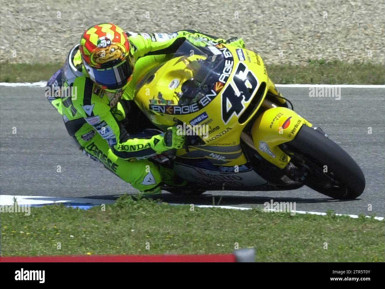 05/03/2001. Sherry. 04-05-01. Paco Martin. Rossi Training auf dem Jerez Circuit. Archjer. Quelle: Album / Archivo ABC / Paco Martín Stockfoto