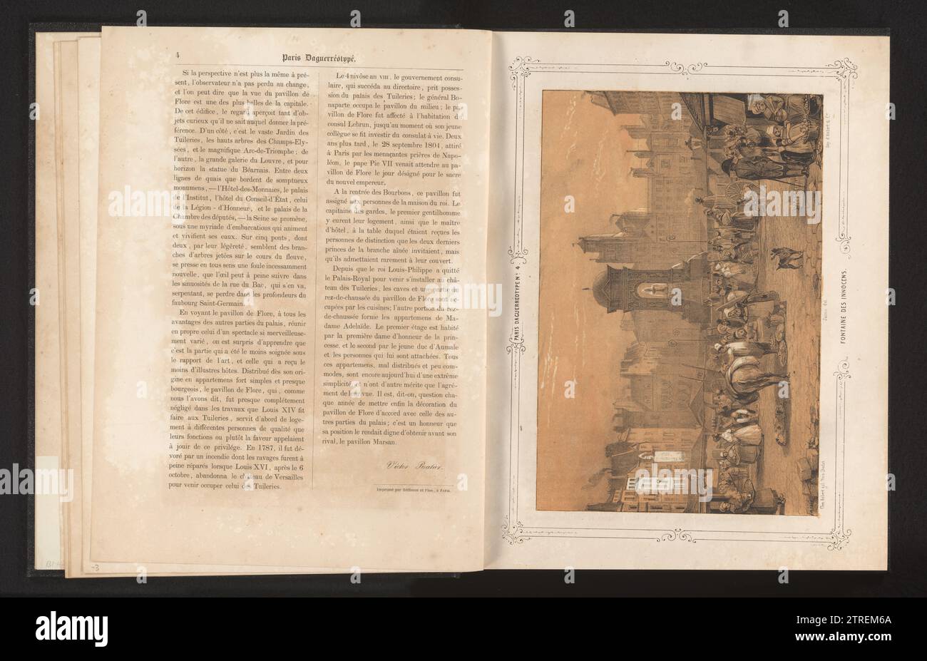 Place Joachim-du-Bellay Mets Fontaine des Innocent, Ernest Jaime, After Anonymous, 1839-Zoll oder vor 1840 Paris Paper Innocent Fountain Paris Paper Innocent Fountain Stockfoto