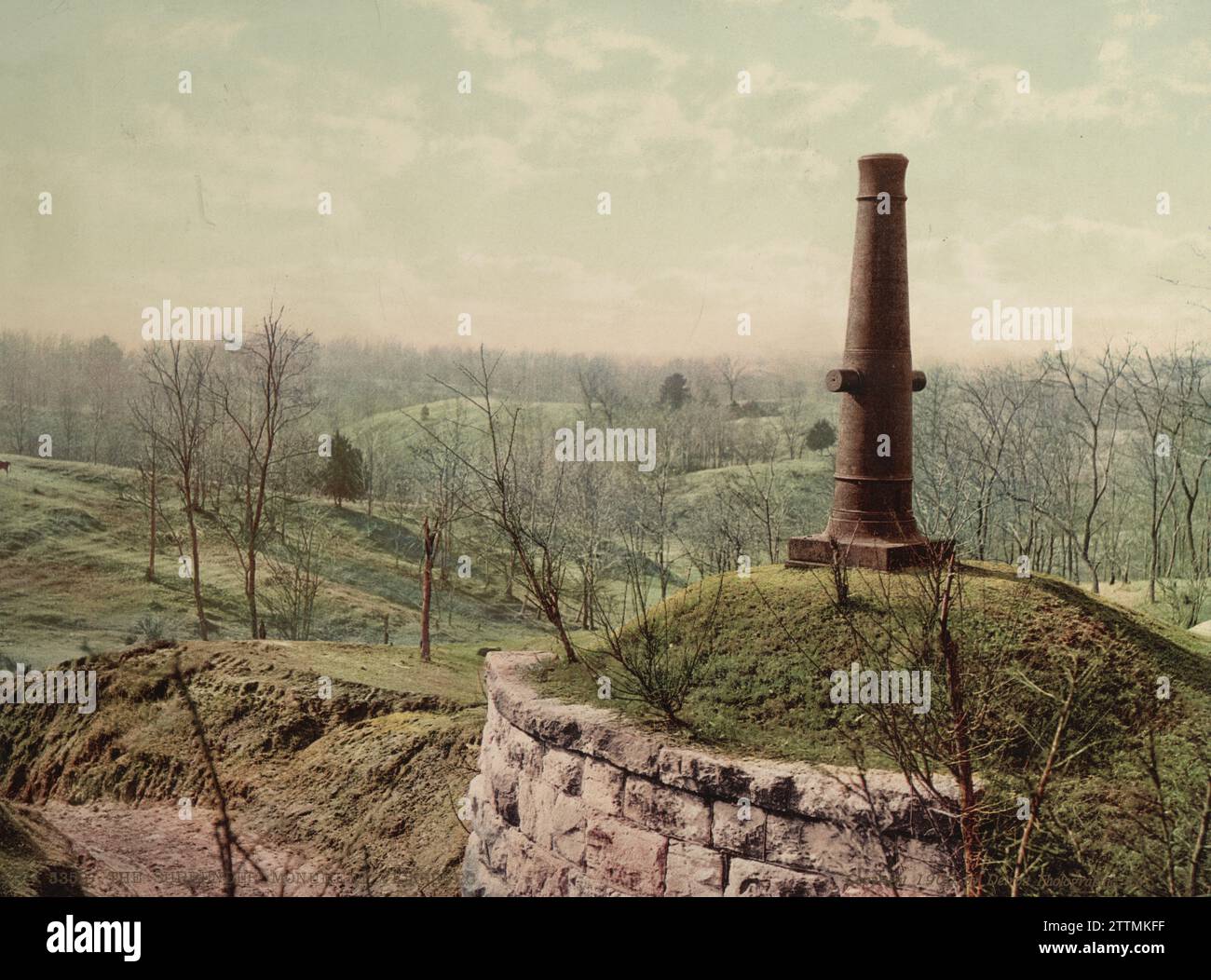 The Surrender Monument, Vicksburg, Warren County, Mississippi 1900. Stockfoto