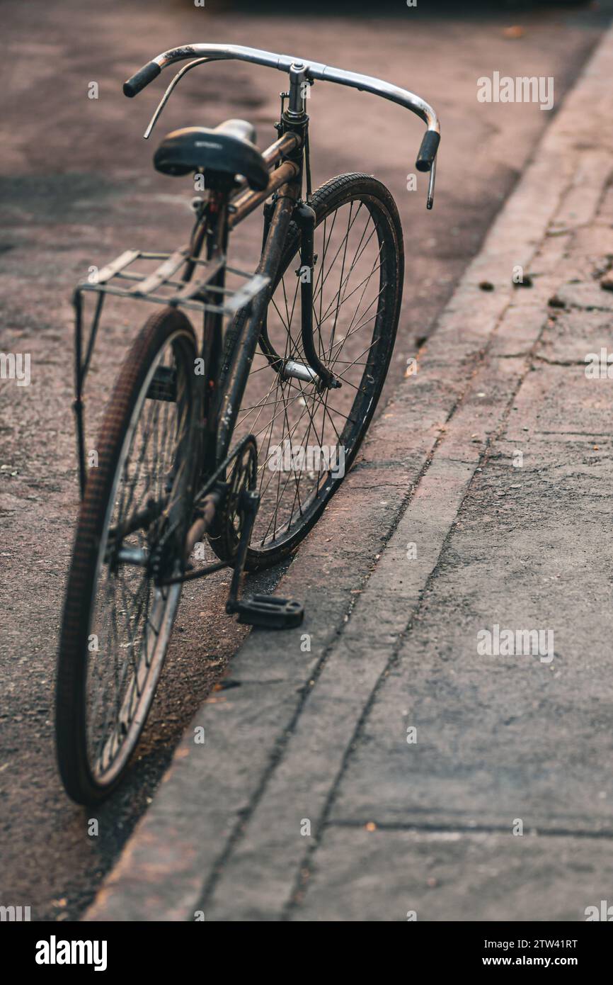 Altes Fahrrad, historisches Stadtzentrum Mexiko-Stadt, Mexiko, 2023 Stockfoto