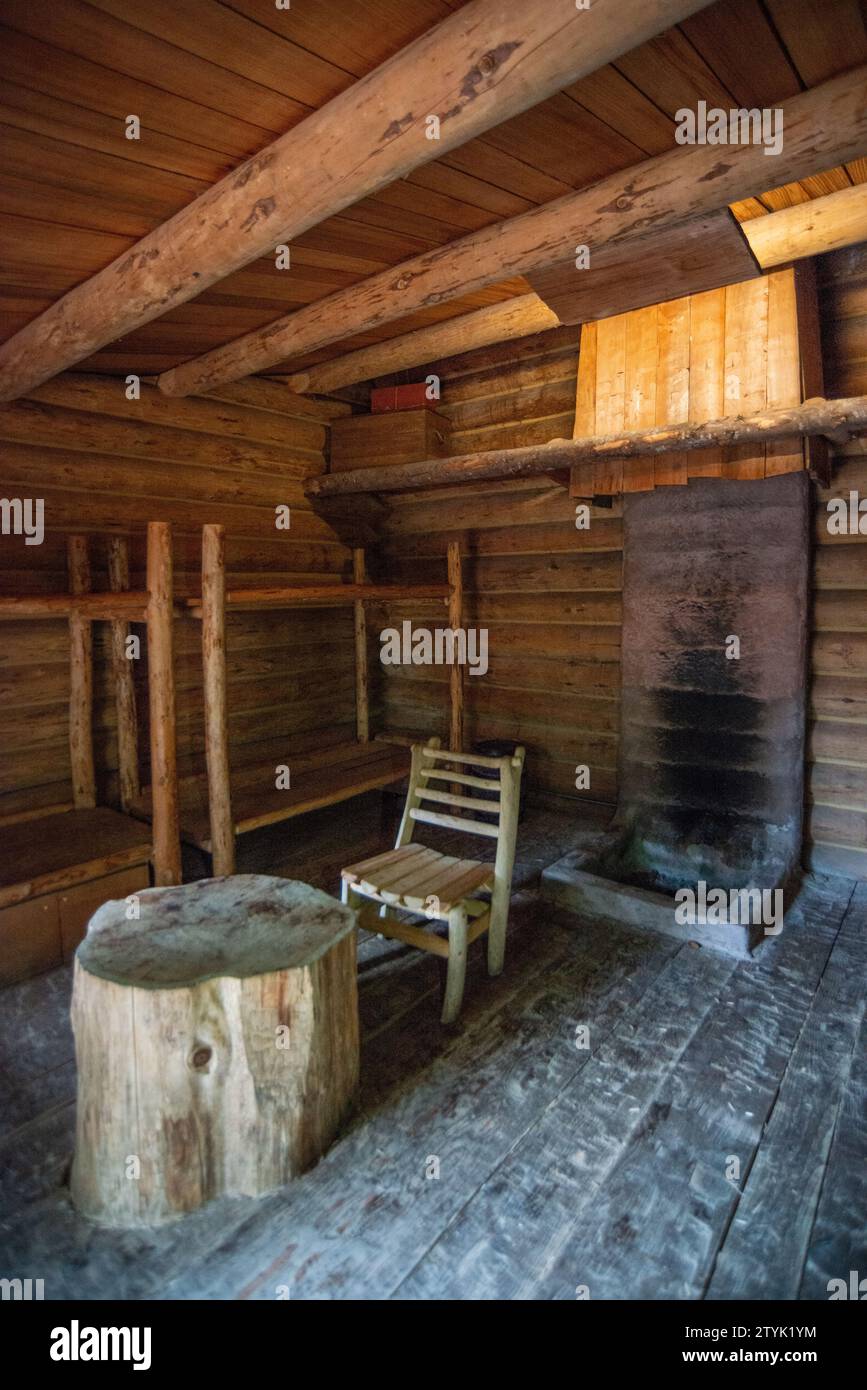 Fort Clatsop im Lewis and Clark National and State Historical Park, Oregon Stockfoto