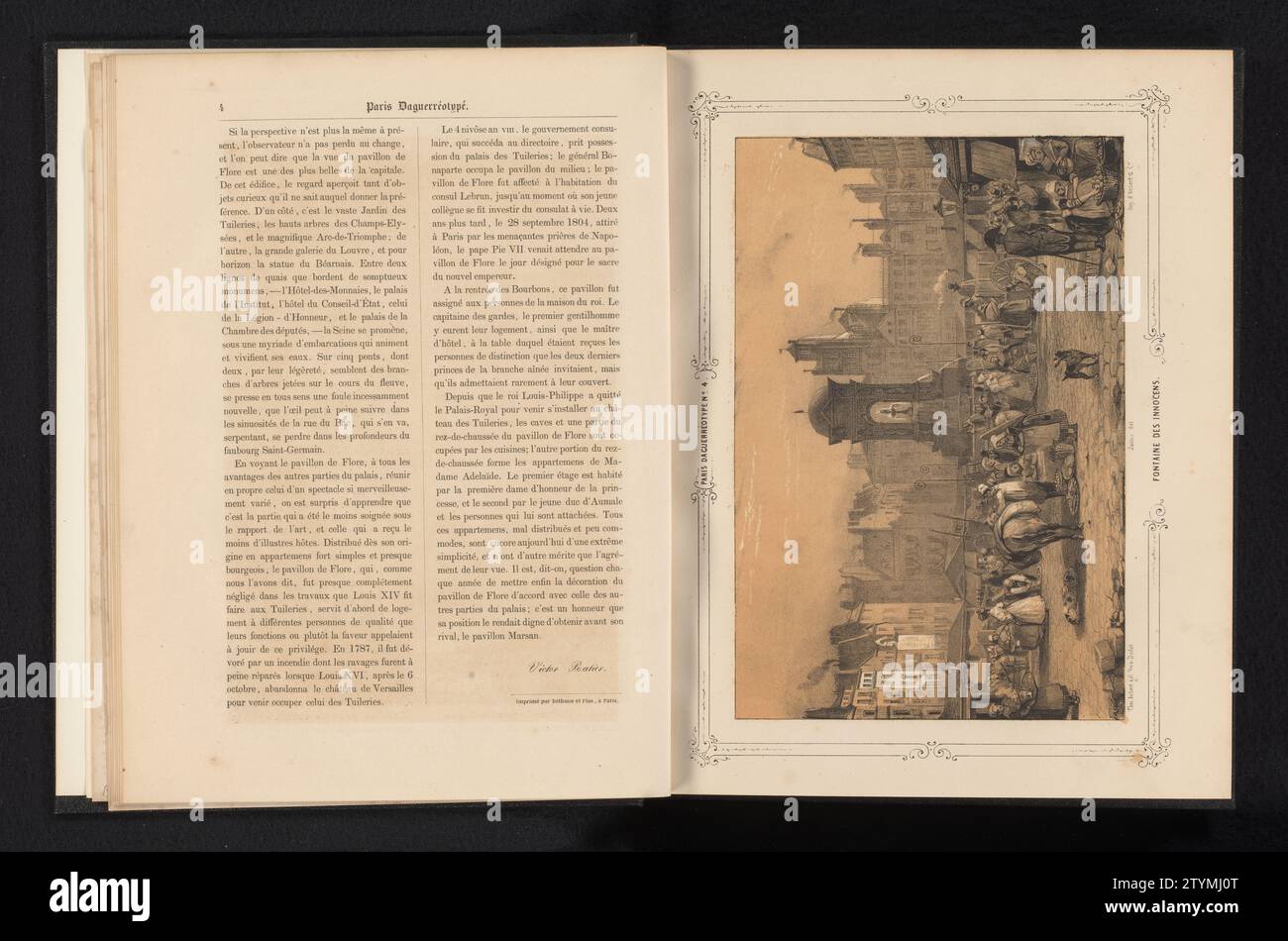 Place Joachim-du-Bellay Mets Fontaine des Innocent, Ernest Jaime, After Anonymous, 1839-Zoll oder vor 1840 Paris Paper Innocent Fountain Paris Paper Innocent Fountain Stockfoto