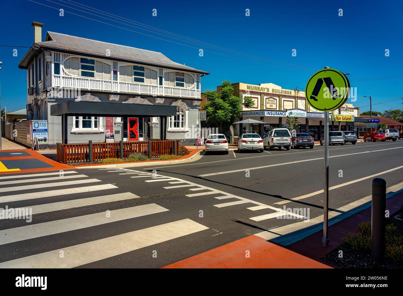 Kingaroy, QLD, Australien - historische Gebäude in der Stadt Stockfoto