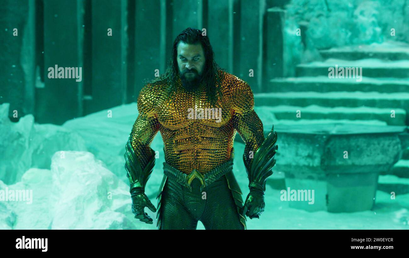 JASON MOMOA IN AQUAMAN AND THE LOST KINGDOM (2023) UNTER DER REGIE VON JAMES WAN. Gutschrift: Warner Bros. (Warner Bros Bilder) DC Entertainment Atomic Monster The Safran Company / Album Stockfoto