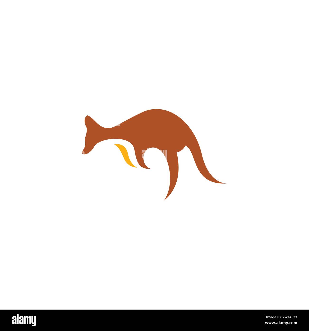 Känguru-Logo-Vorlage. Känguru-Vektor-Symbol Stock Vektor