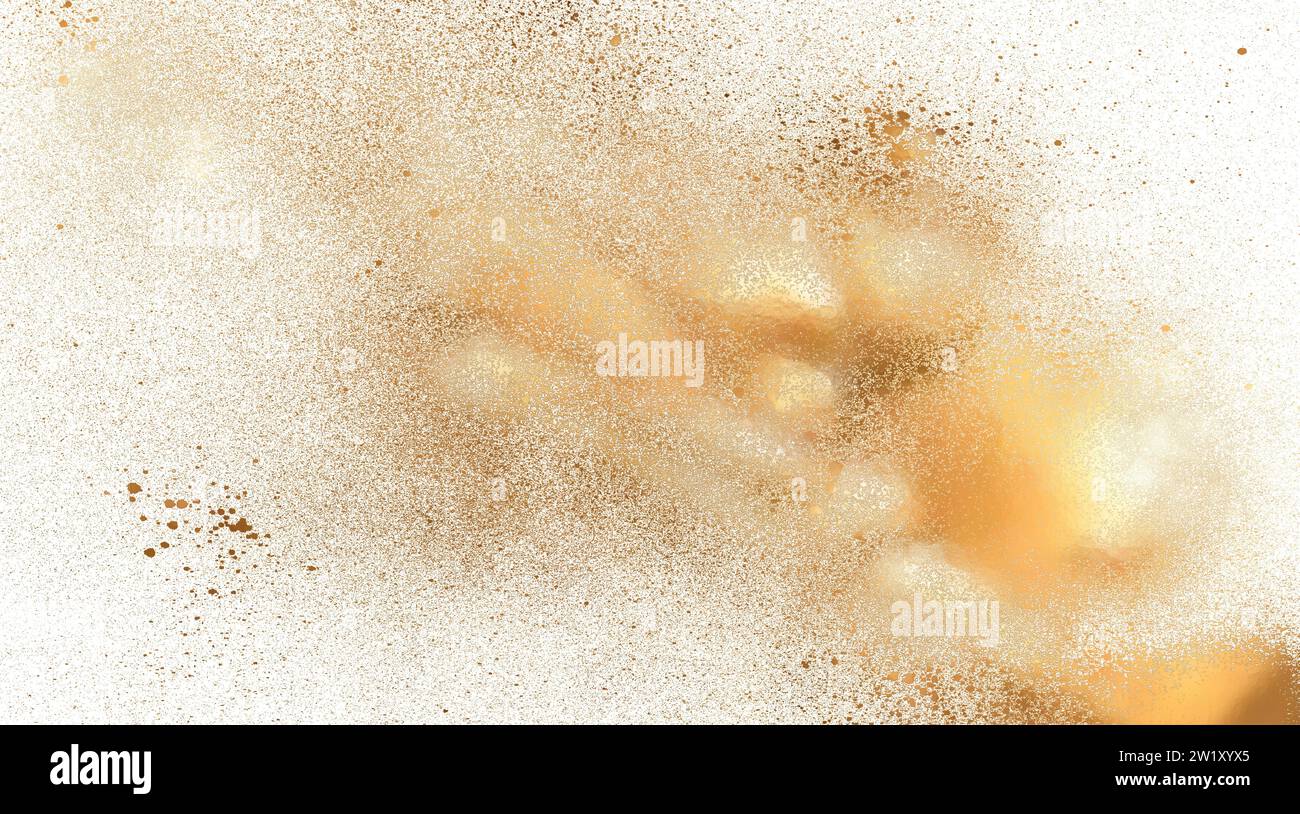 Metallische Farbspritzer Stockfoto