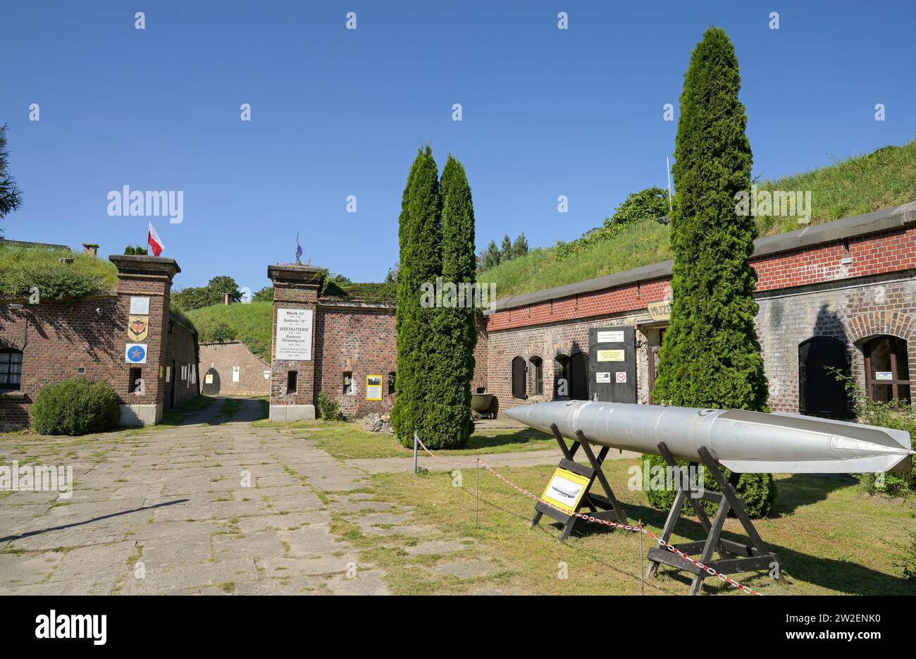 Waffen Ausstellung, Festung Westbatterie - Fort Zachodni, Swinemünde, Woiwodschaft Westpommern, Polen Stockfoto