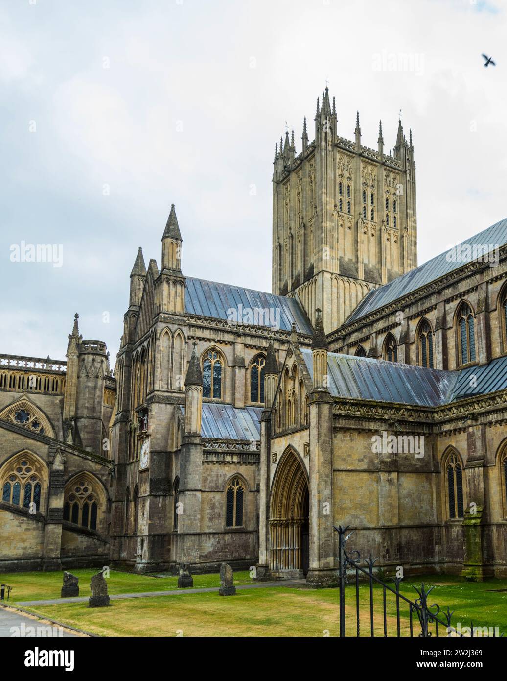 Gebäude, Architektur, Details, Wells Cathedral, Somerset, England, Großbritannien. Stockfoto