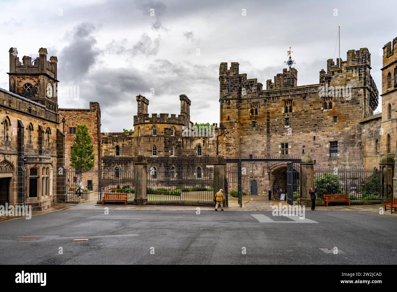 Lancaster Castle in Lancaster, Lancashire, England, Großbritannien, Europa | Lancaster Castle in Lancaster, Lancashire, England, Vereinigtes Königreich von Stockfoto