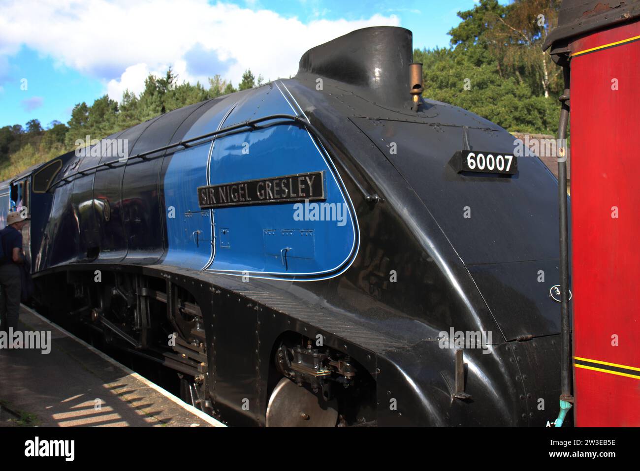 North Yorkshire Moors Railway, 50th Anniversary Steam Gala, 2023–60007, Sir Nigel Gresley, Levisham Stockfoto