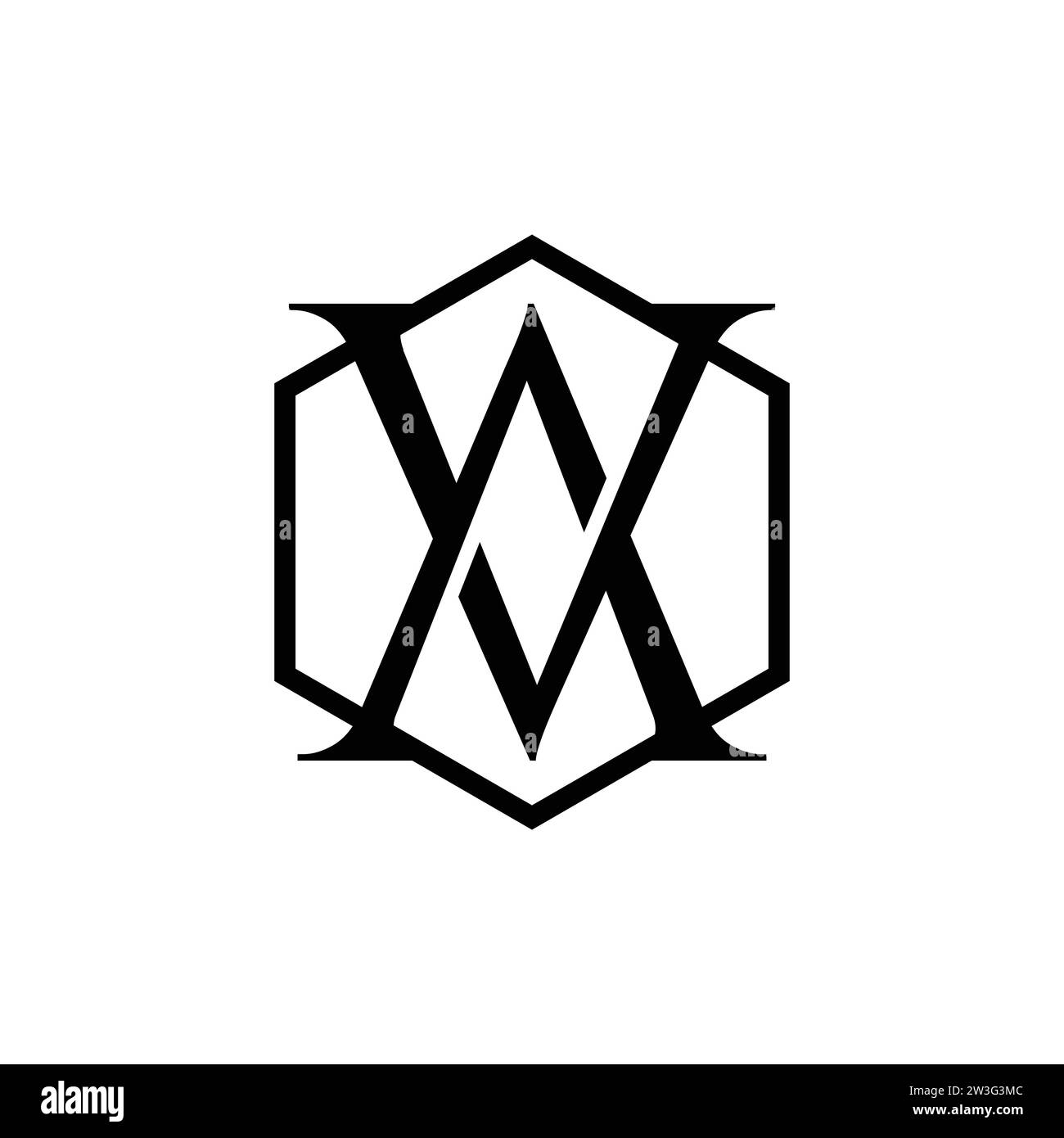 VA-Logo-Monogramm mit überlappender Designvorlage. Mit Buchstabe VA verknüpftes überlappendes Logo-Vektor-Bilddesign Stock Vektor