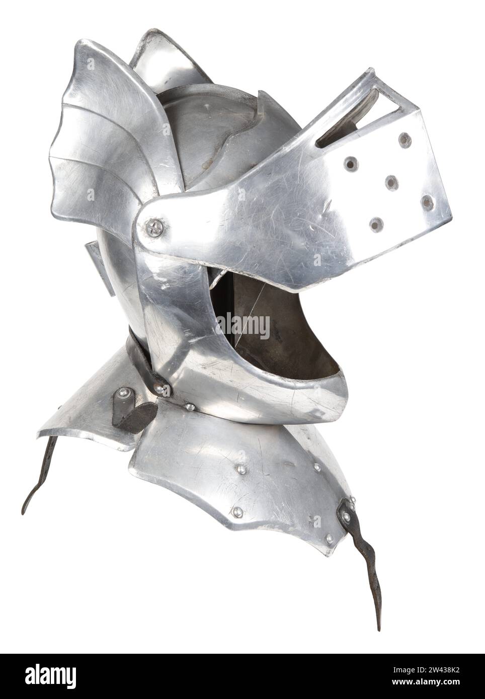 Helm aus Lancelots Hero Armour aus dem Film „Excalibur“ 1981 Stockfoto