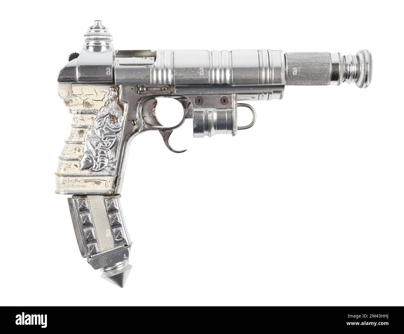 Centrefire Selbstladepistole aus dem Film "die Liga der außergewöhnlichen Gentlemen", 2003 Stockfoto