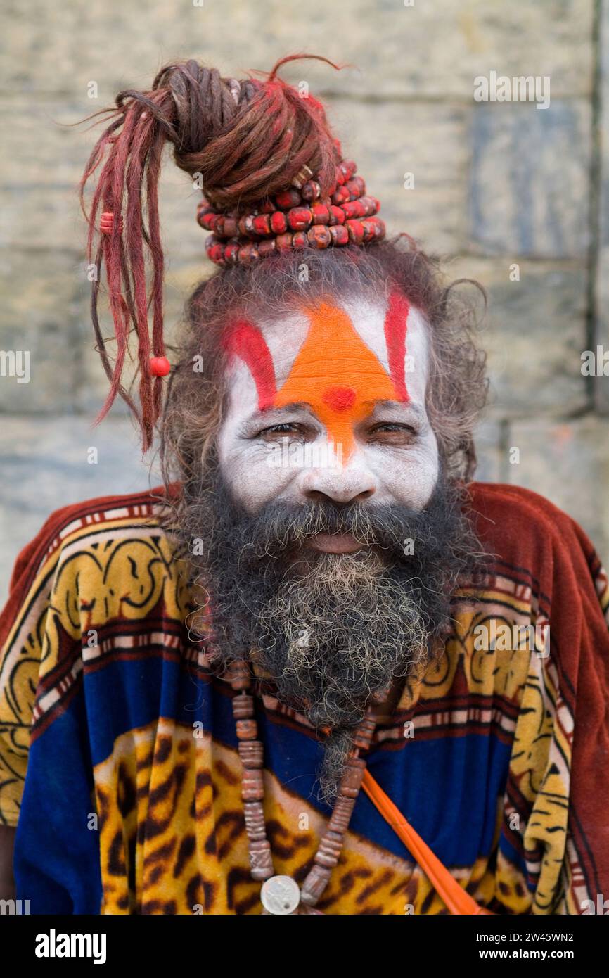 Hindu in Indien, Bartträger, Mann, 55, 60, 65, Stockfoto