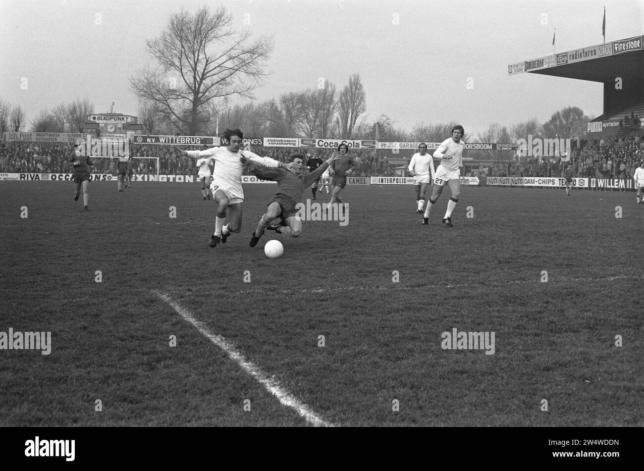 Den Haag gegen Utrecht 1:1, Spielmoment ca. Dezember 1972 Stockfoto