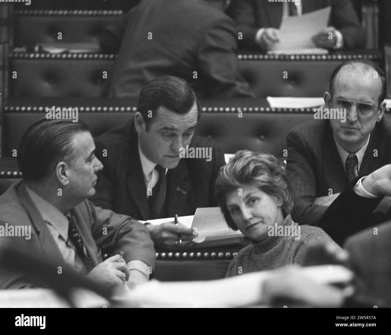 (Originalunterschrift) Aussprache im Repräsentantenhaus über den Krieg in Vietnam CA. Dezember 1972 Stockfoto