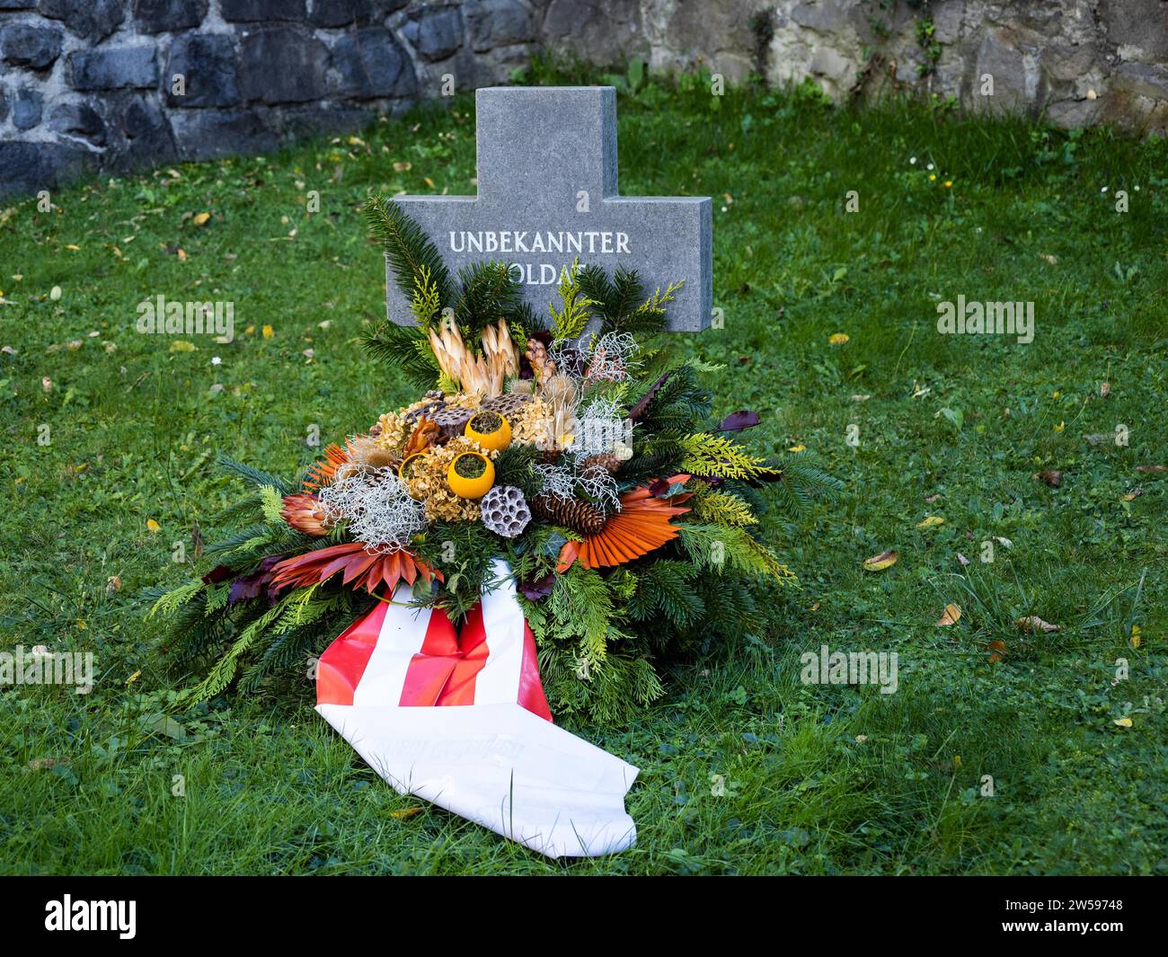 Grab eines unbekannten Soldaten, Kloeck, Steiermark, Österreich Stockfoto