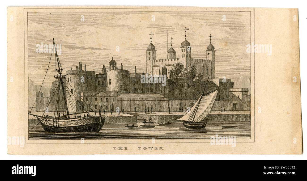 Gravur „The Tower“ Stockfoto