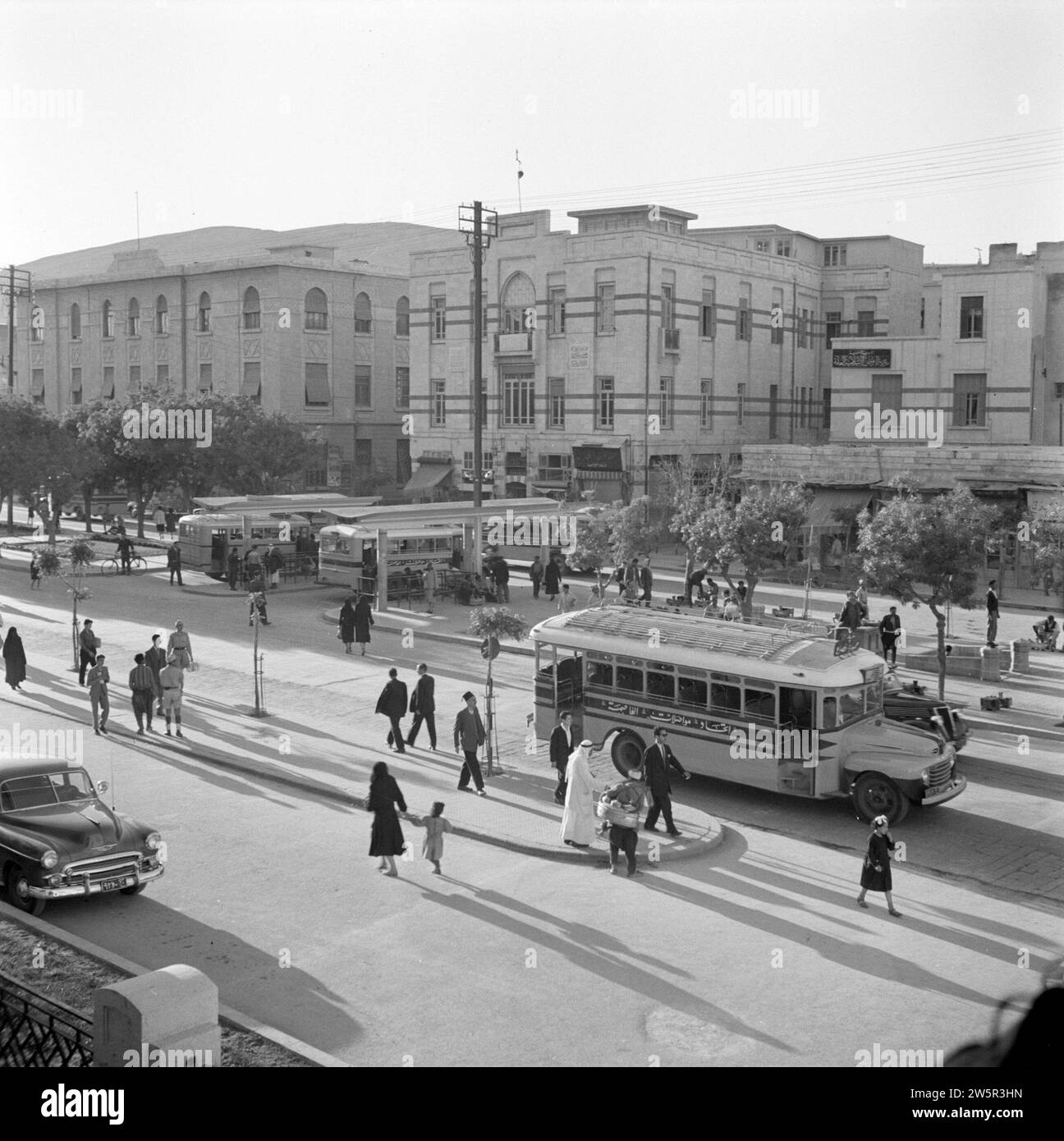 Jamal Pascha Straße, auch bekannt als Avenue de la victoire Ca. 1950-1955 Stockfoto