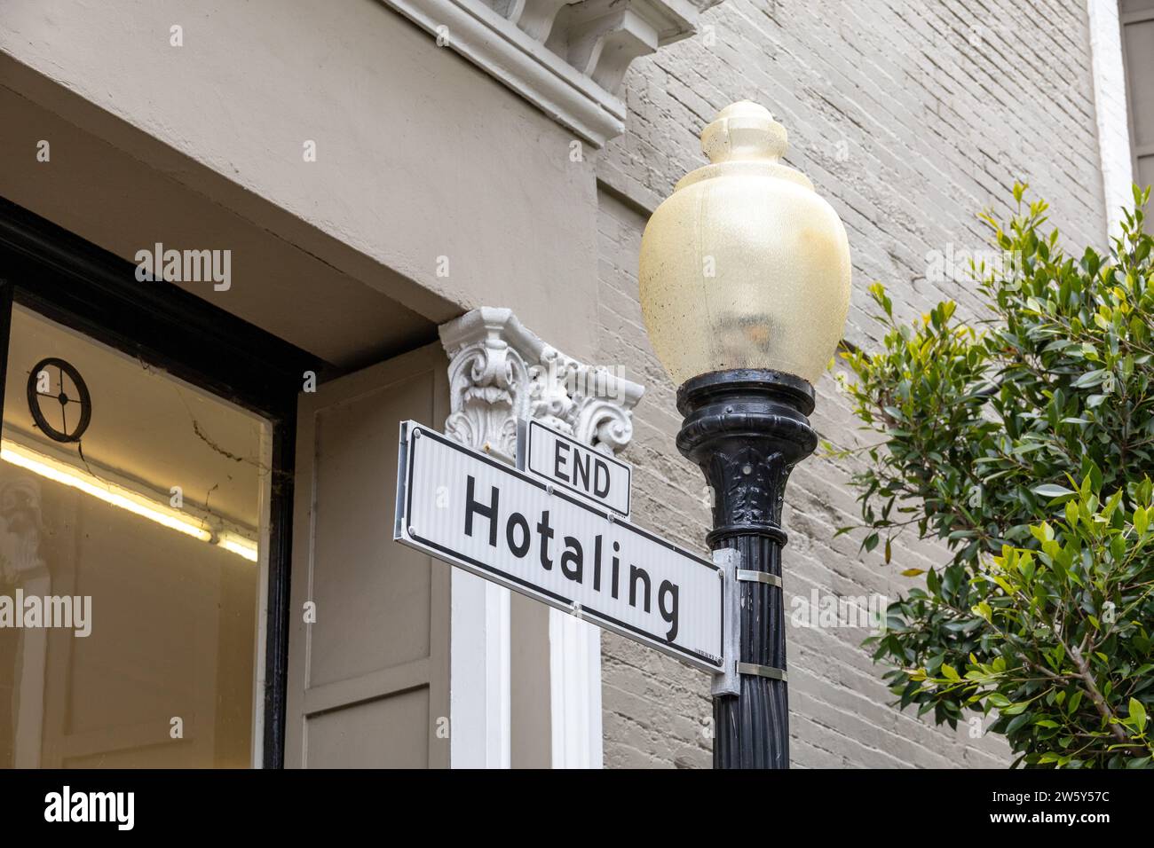 Hotaling Place Sign Post San Franciscos älteste Alley, 24. Juni 2023 Stockfoto