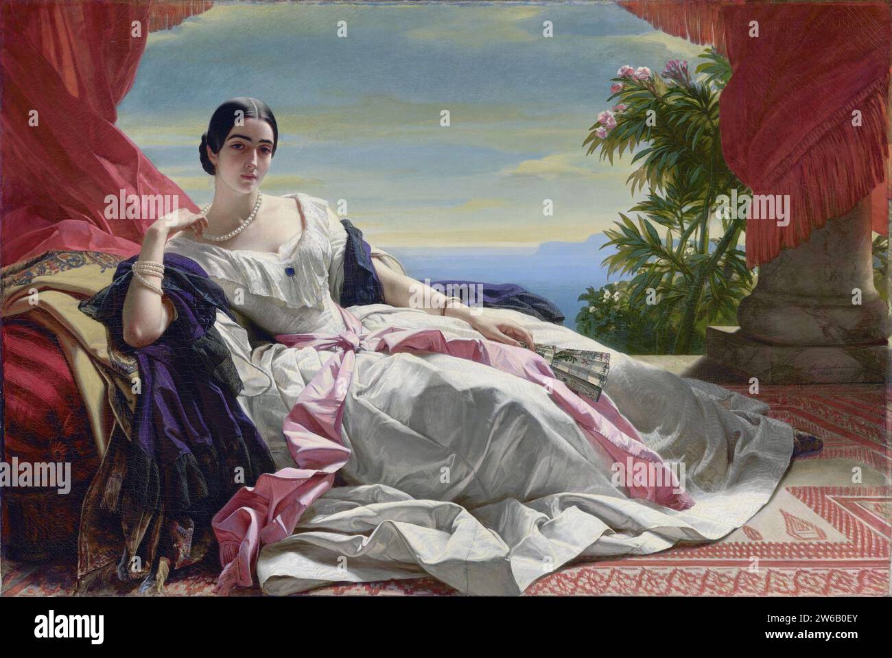 Franz Xaver Winterhalter Leonilla Prinzessin von Sayn Wittgenstein Sayn. Stockfoto