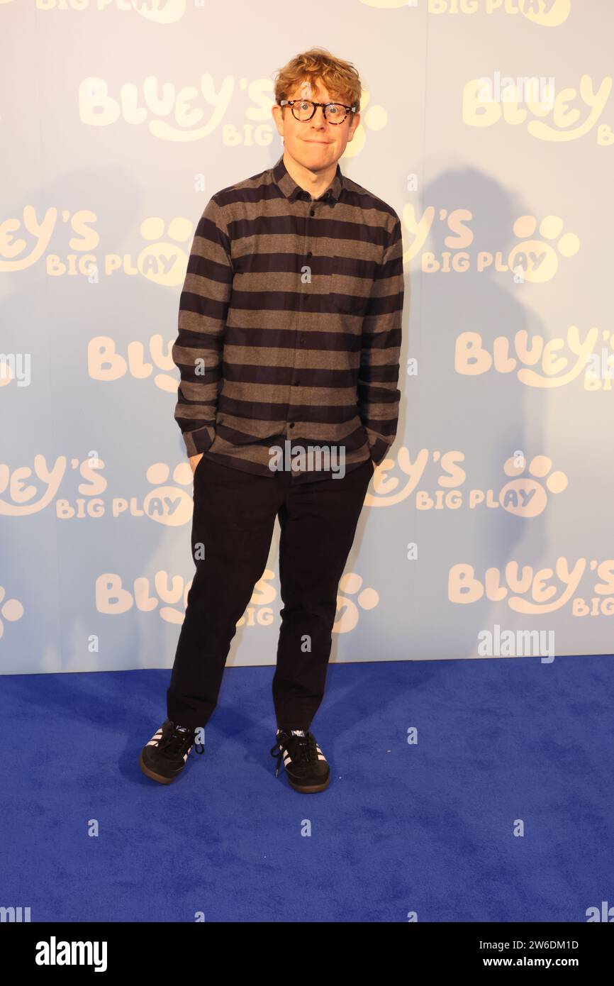 Josh Widdicombe, Blueys Big Play - Gala Performance Photocall, Southbank Centre, Royal Festival Hall, London, Großbritannien, 21. Dezember 2023, Foto von Richard Stockfoto