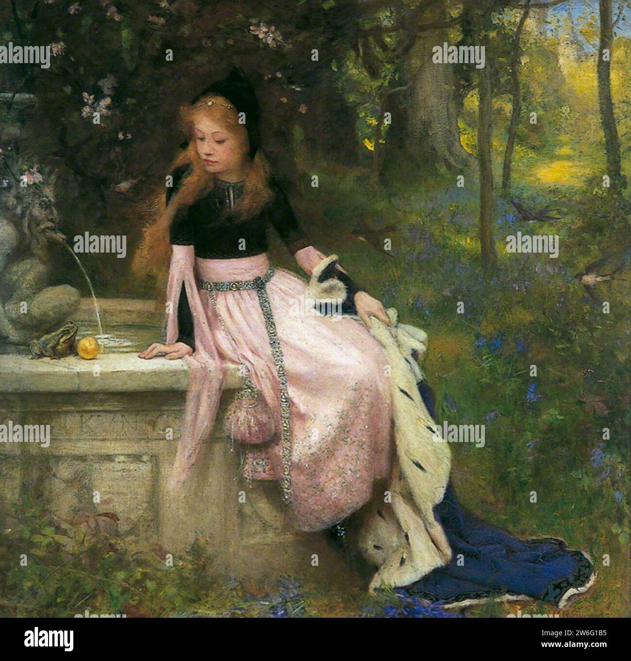 William Robert Symonds - die Prinzessin und der Frosch. Stockfoto