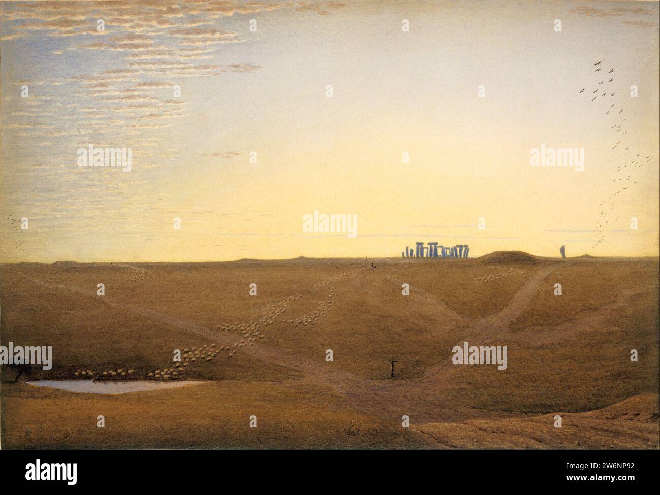 William Turner aus Oxford (Britisch - Stonehenge - Twilight) Stockfoto