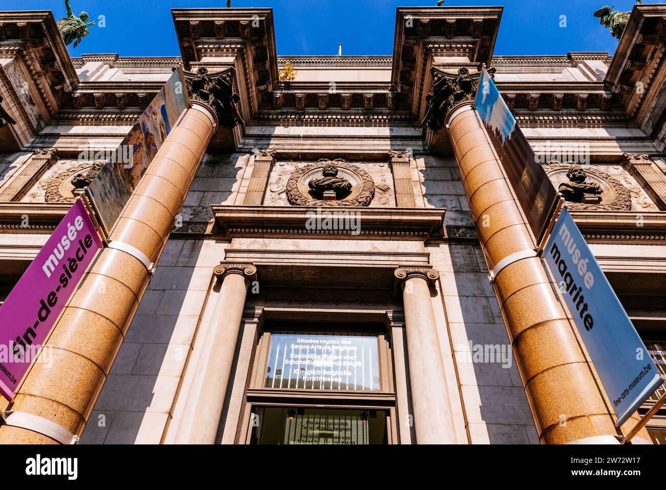 Eintritt zum Oldmaster Museum im Palast der Schönen Künste. Königliche Museen der Schönen Künste von Belgien. Brüssel, Brüssel-Hauptstadt, Belgien, Europa Stockfoto