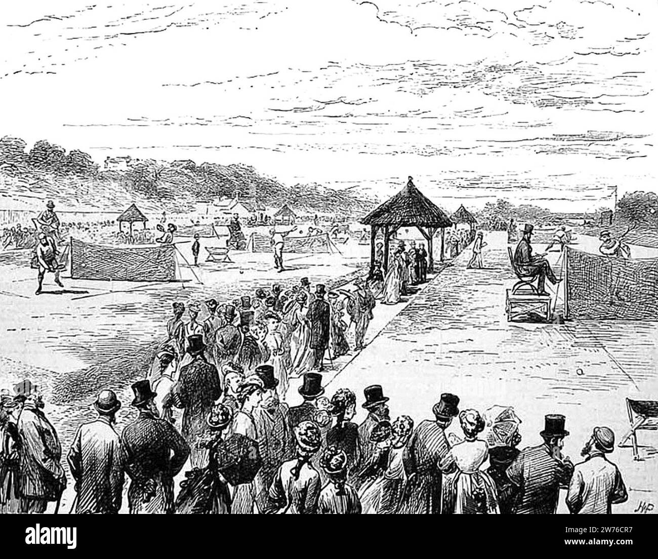 Wimbledon Championship 1877. Stockfoto