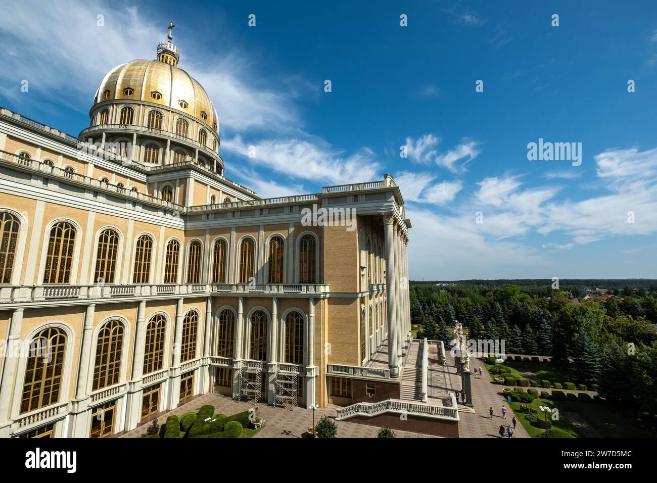 15.08.2021, Polen, Flechten Stary, Wielkopolska - Basilika unserer Lieben Frau von Flechten, Marienwallfahrtsort der Flechten. Die Basilika ist die größte Kirche Stockfoto