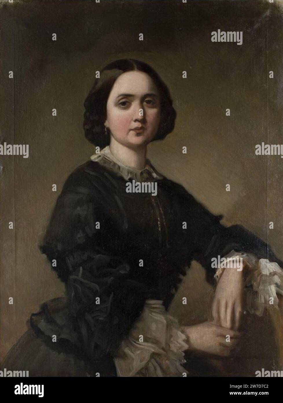 Winnefred Cogham, esposa de Valeriano Domínguez Bécquer, por Federico de Madrazo y Kuntz. Stockfoto