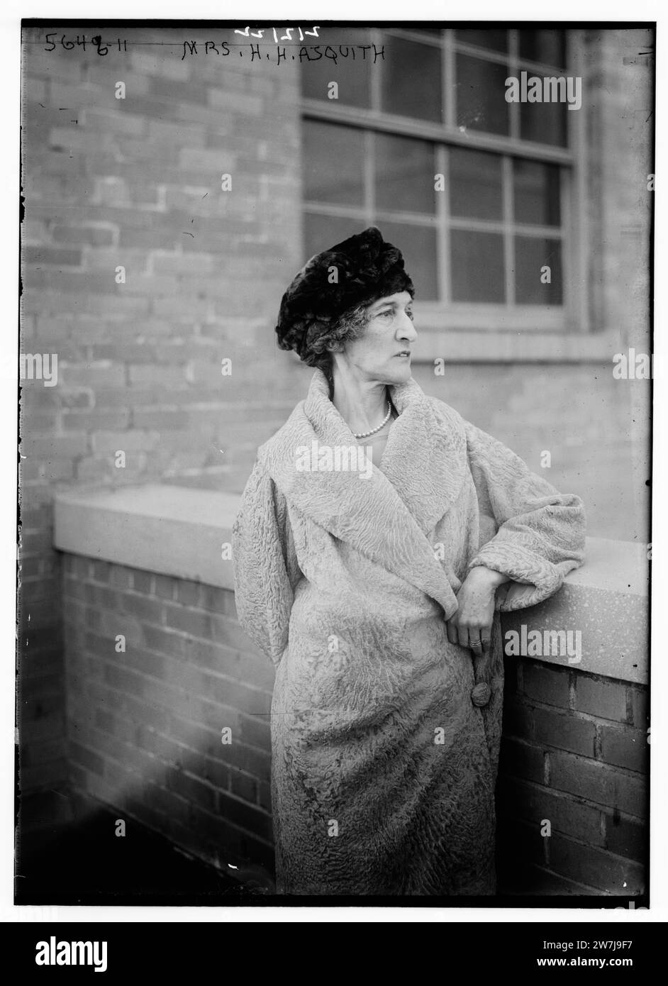Margot Asquith, Countess of Oxford und Asquith, Sozialistin, Autorin und Ehefrau von H. H. Asquith, Premierminister des Vereinigten Königreichs von 1908 bis 1916. Stockfoto