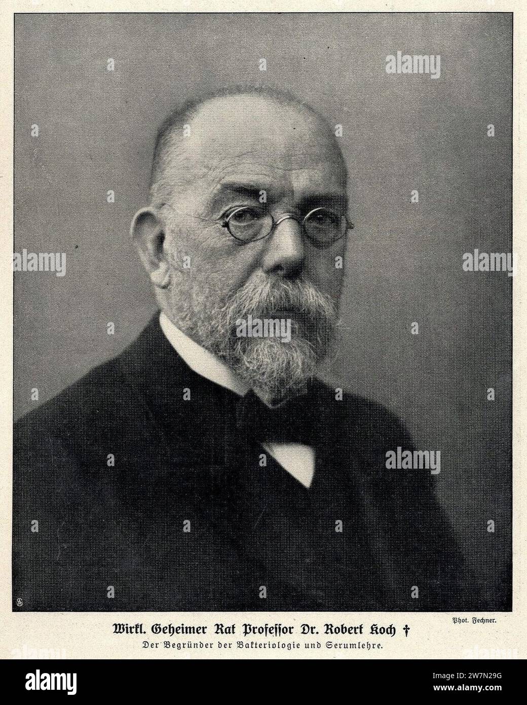 Wirkl. Geheimer Rat Prof. Dr. Robert Koch gestorben, 1910. Stockfoto