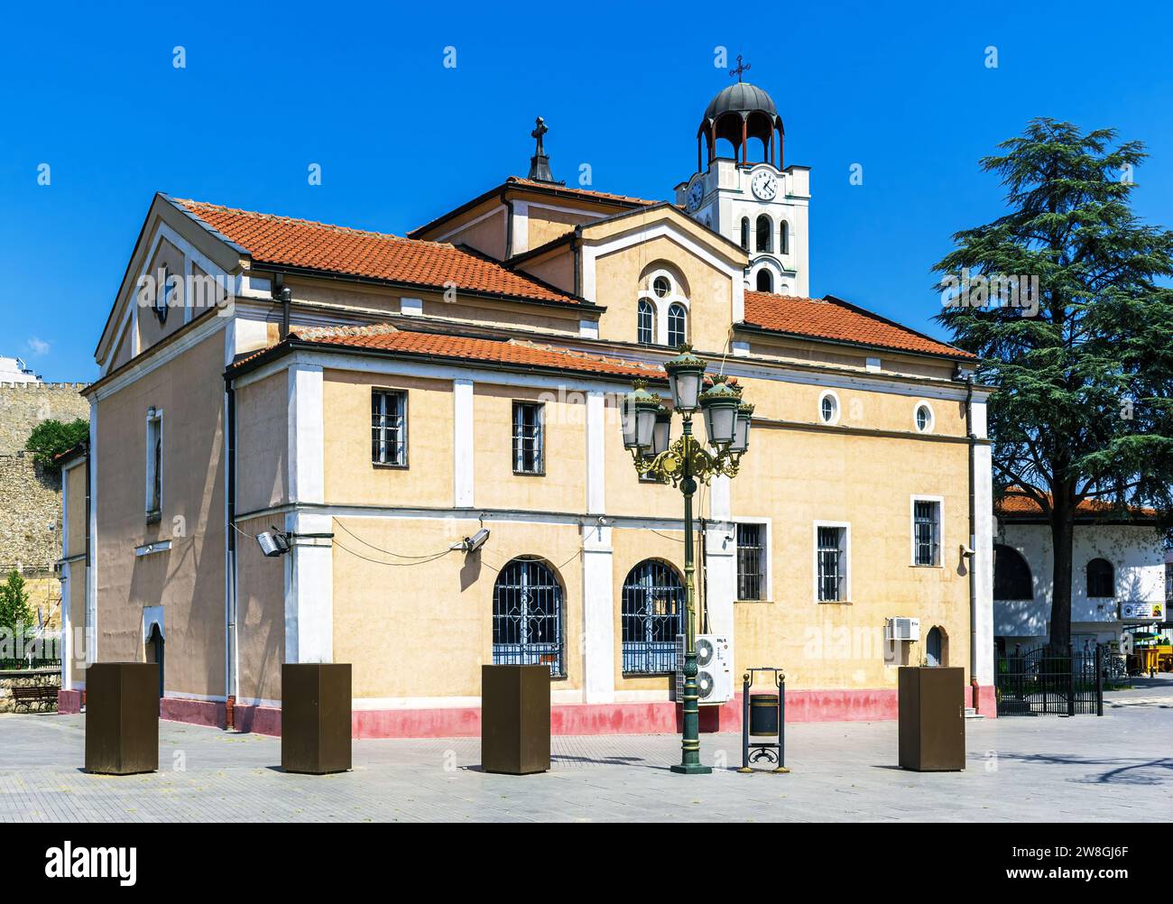 „St. Dimitri' - eine orthodoxe Kirche in Skopje, die ehemalige Kathedrale der Skopje Eparchy. Stockfoto
