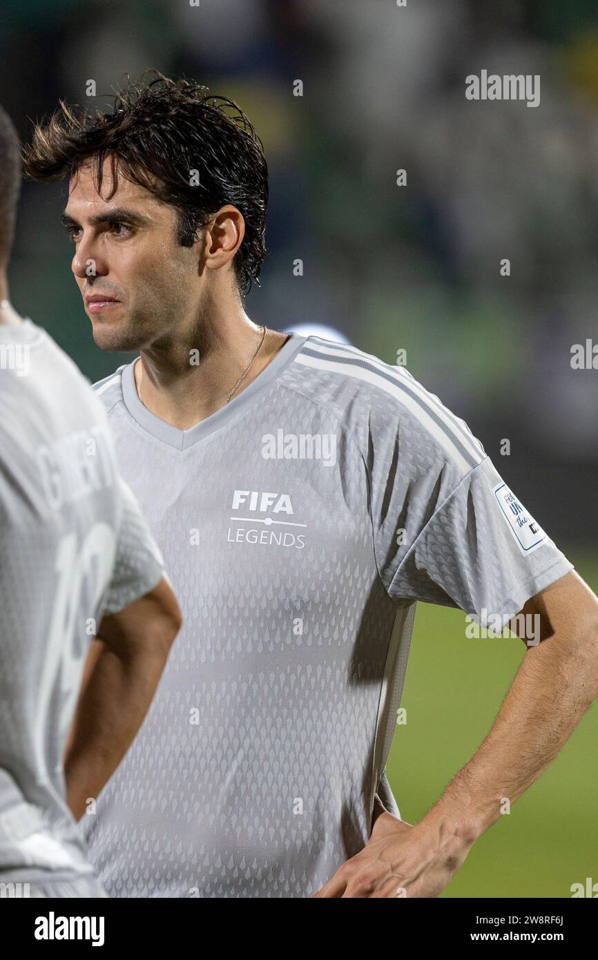 Dschidda, Saudi-Arabien. Dezember 2023. Al Ahli Sports Club JEDDAH, SAUDI-ARABIEN - 21. DEZEMBER: Ricardo Kaká nach dem Saudi Legends and World Legends Match im Al Ahli Sports Club am 21. Dezember 2023 in Jeddah, Saudi-Arabien. (Foto: Richard Callis//SPP) (Richard Callis/SPP) Credit: SPP Sport Press Photo. /Alamy Live News Stockfoto